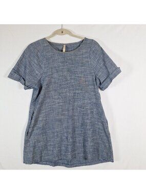 Uncle Frank 100% Cotton Blue Short Sleeve Shirt size small